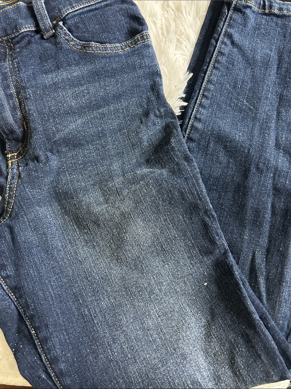 Girls Size 12 Tapered  jumping beans Dark Blue Kids Denim Jeans